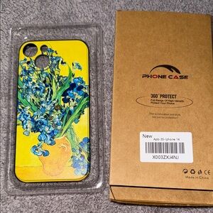 Yellow Floral Phone Case for iPhone 14